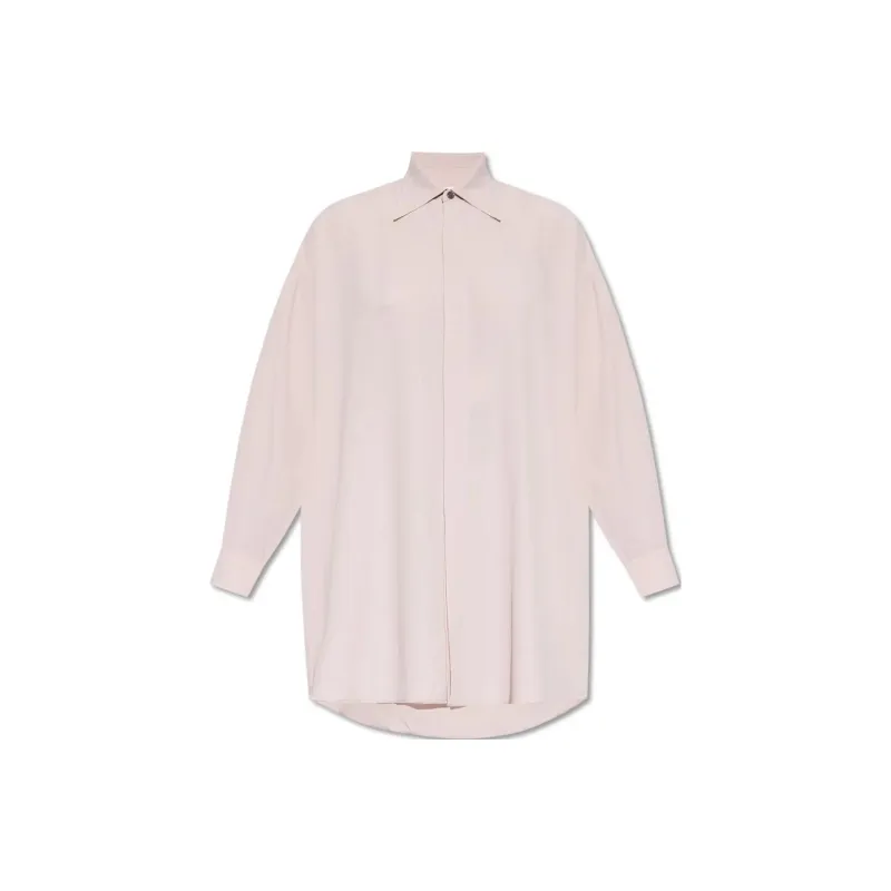 AMIPARIS Crepe texture Thigh lenght Shirt Dress-0