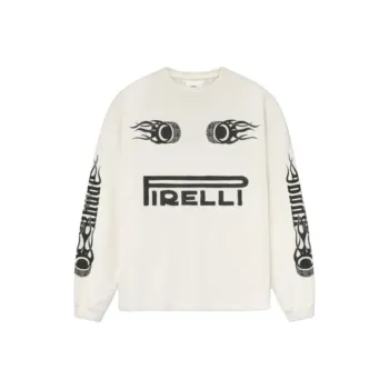 RHUDE Pirelli, Collaboration Edition T Shirts Unisex White