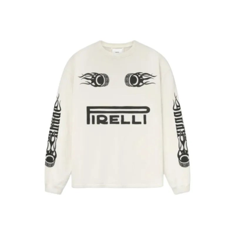 RHUDE Pirelli, Collaboration Edition T Shirts Unisex White-0
