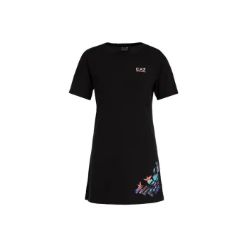 EMPORIO ARMANI Short Sleeved Dresses Women's Black