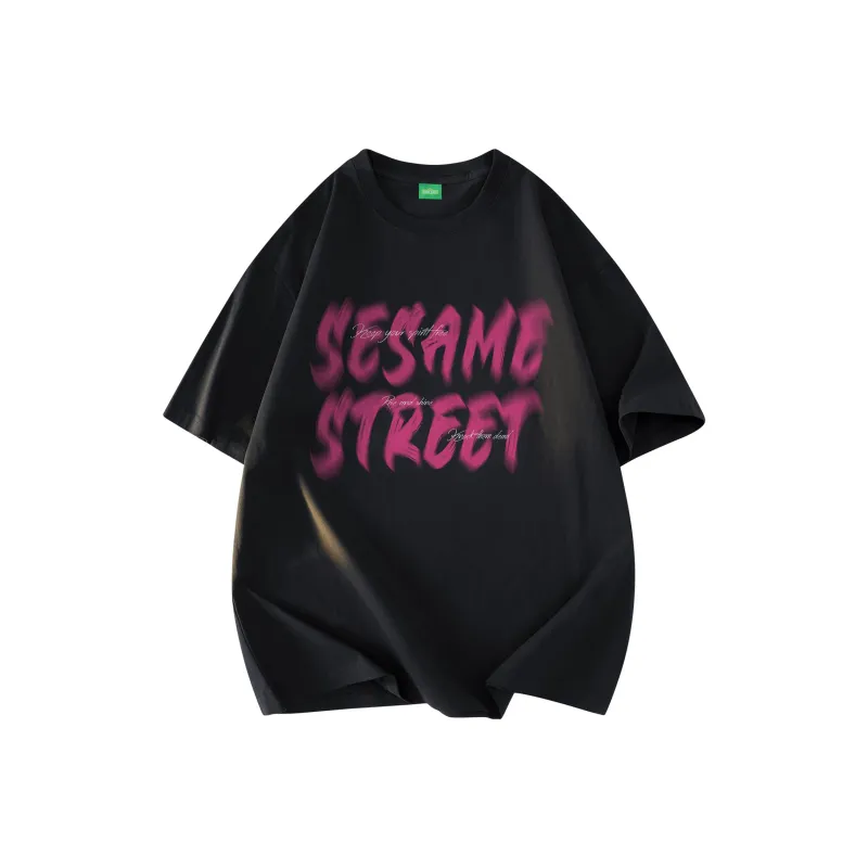 SESAME STREET T Shirt Unisex Black-0