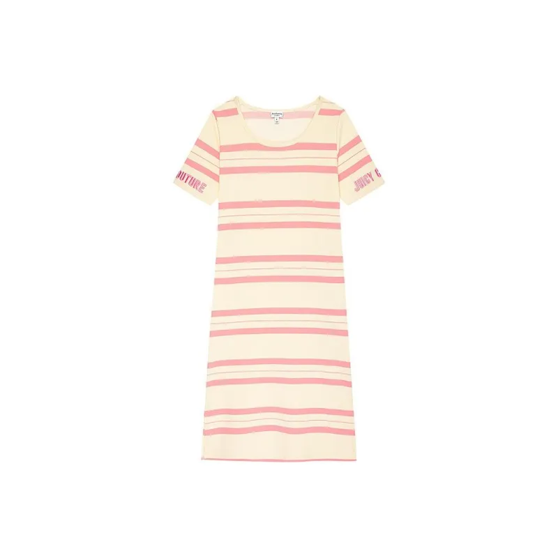 JUZI Short-Sleeved Dresses Women's Stripes-0