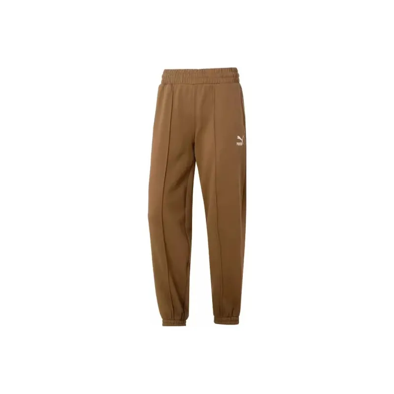 PUMA Knitted Sweatpants Women's Brown-0