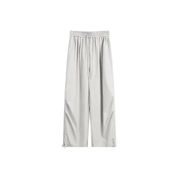 ICH MODE Casual Pants Unisex Burgundy
