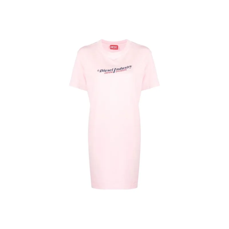 DIESEL Short-Sleeved Dresses Women's Pink-0