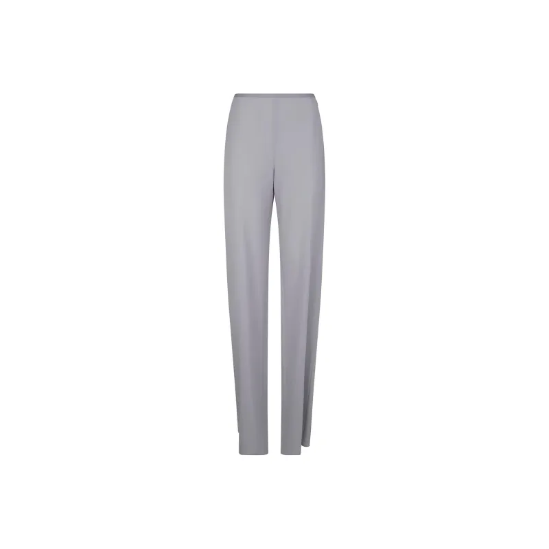 EMPORIO ARMANI Cady texture Palazzo Trousers-0