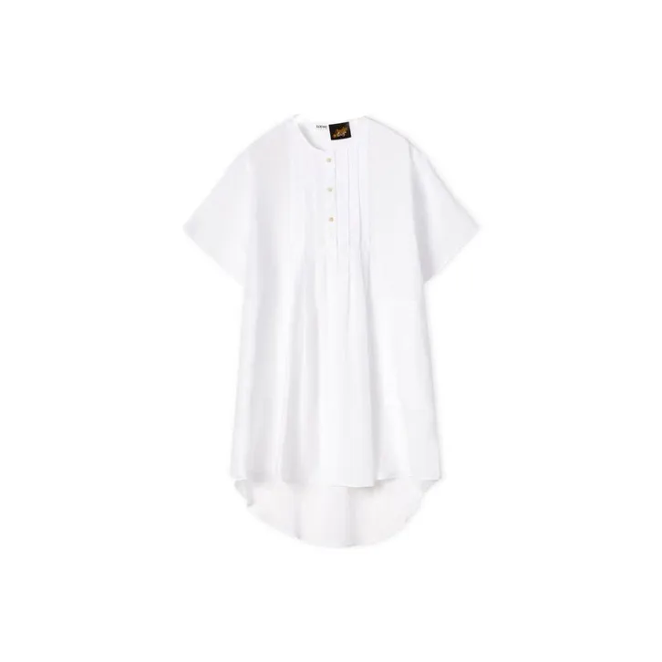 LOEWE Short Sleeved Dresses Women's White-0