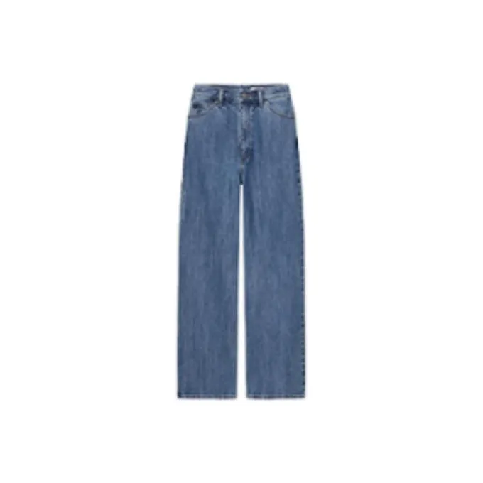 UNIQLO Wide Leg Jeans Women's Royal Blue-0
