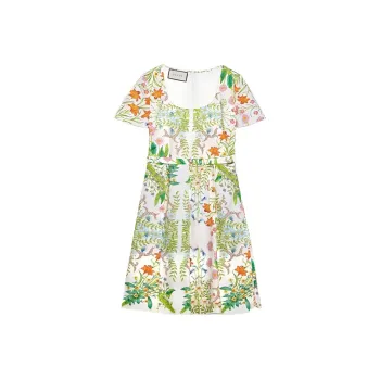 GUCCI Short Sleeved Dresses Women's Green