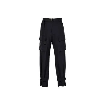 Sacai Cropped-leg Cargo Trousers