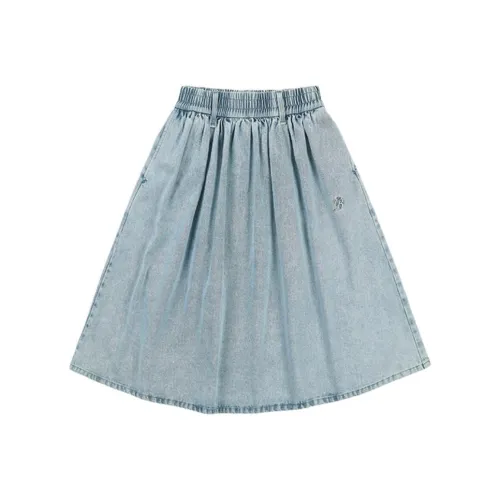 GOOD BAI URBAN REVIVO Denim Short Skirts Womens Light Blue Women's Blue