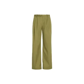 CALVIN KLEIN Casual Pants Europe Version Women's Dark Green