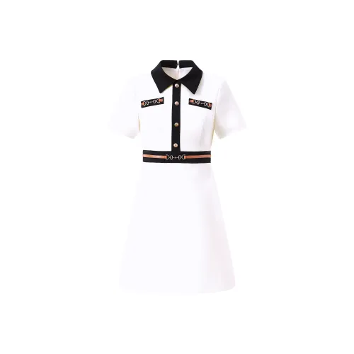 AUI Short-Sleeved Dresses Women's Apricot