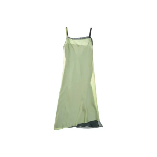 Helmut Lang Sleeveless Dresses Women's Green