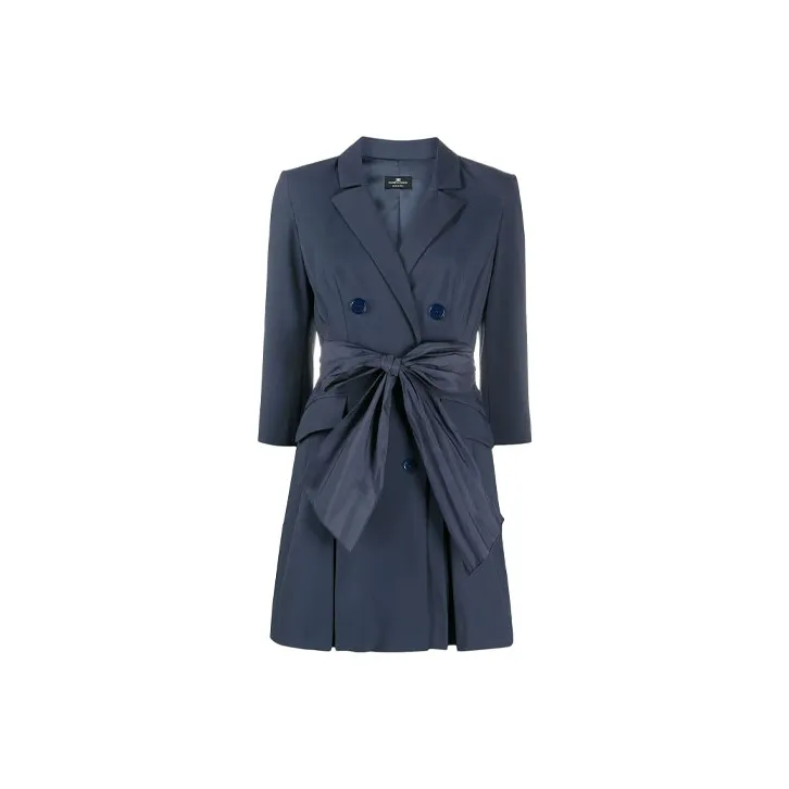 Elisabetta Franchi A-Line Skirt Dress Blue-0