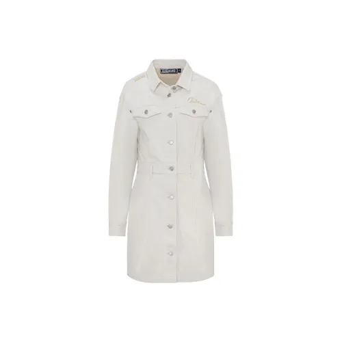 EVISU Long Sleeved Dresses Women's White