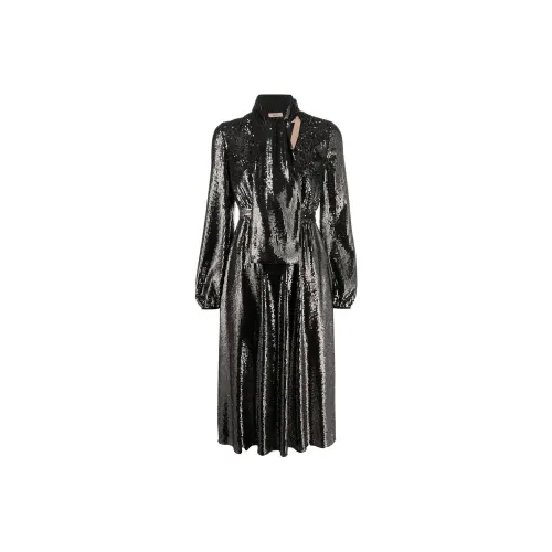 N°21 Sequin V-Neck Midi Dress