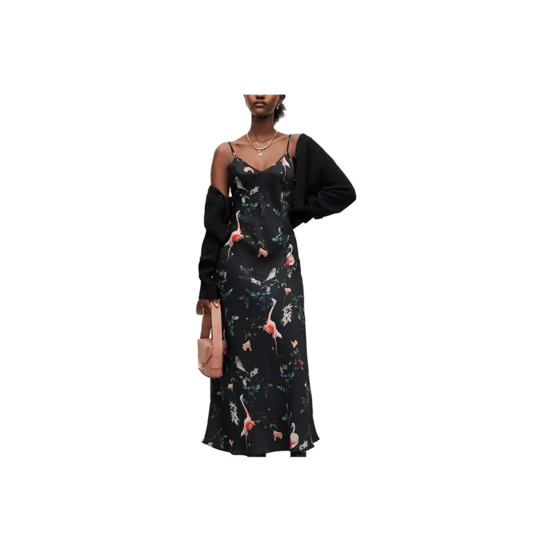 ALLSAINTS Slip Dresses Women's Black Black-0