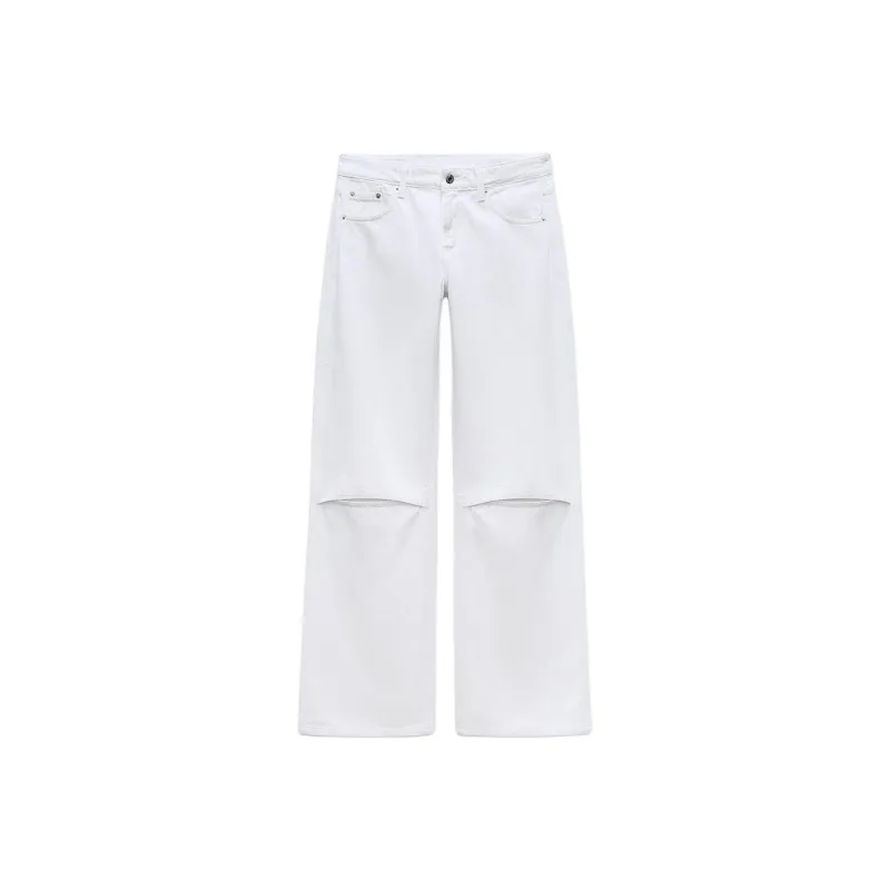 ZARA Jeans Women's White-0