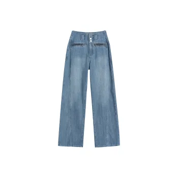 HTHK Jeans Women's Texture Blue