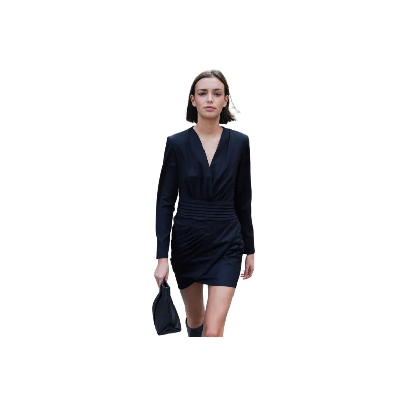 IRO NIGHT Long Sleeved Dresses Women's Black-0