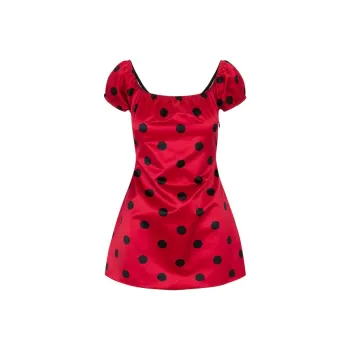 Realisation Par The Marissa Short-Sleeved Dresses Women's Ladybug Seven-Star Beetle