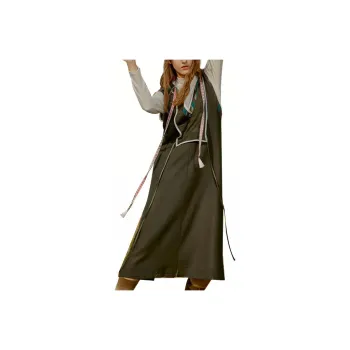 MS-Echo Sleeveless Dresses Women's Black Forest Green