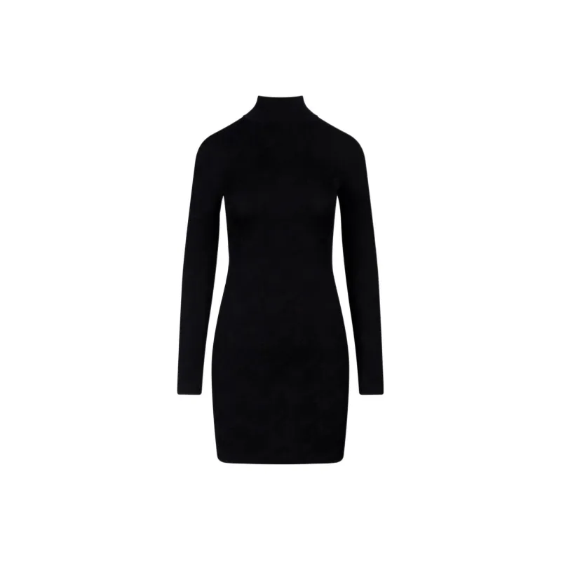 FENDI Long-Sleeved Dresses Women's Black-0