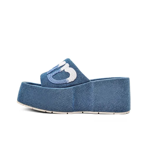 KMD Rubber Sole Quiet Slide Slippers Women's