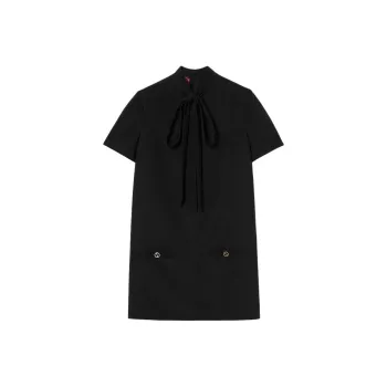 GUCCI Cady Tie Detailed Dress