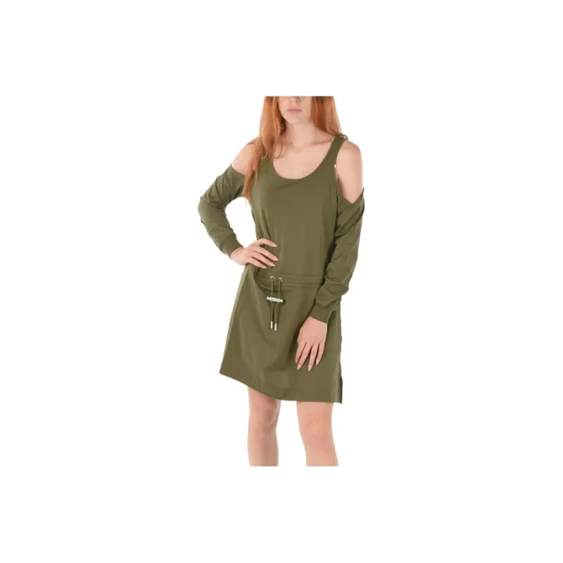 DIESEL Long-Sleeved Dresses Women's Green-0