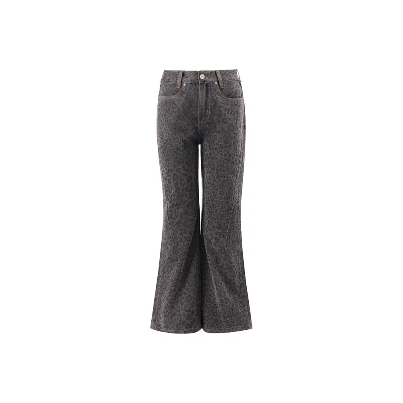 ZAVK Jeans Women's Leopard Print-0