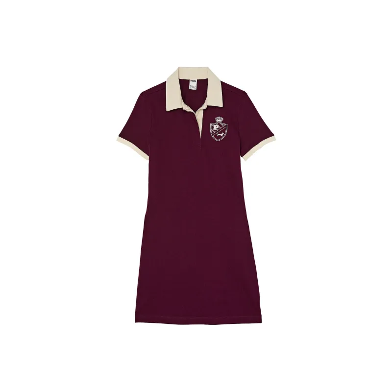 Victoria's Secret PINK Rugby Polo Dress/Wild Rose Short Sleeved Dress Women's Wild Rose-0