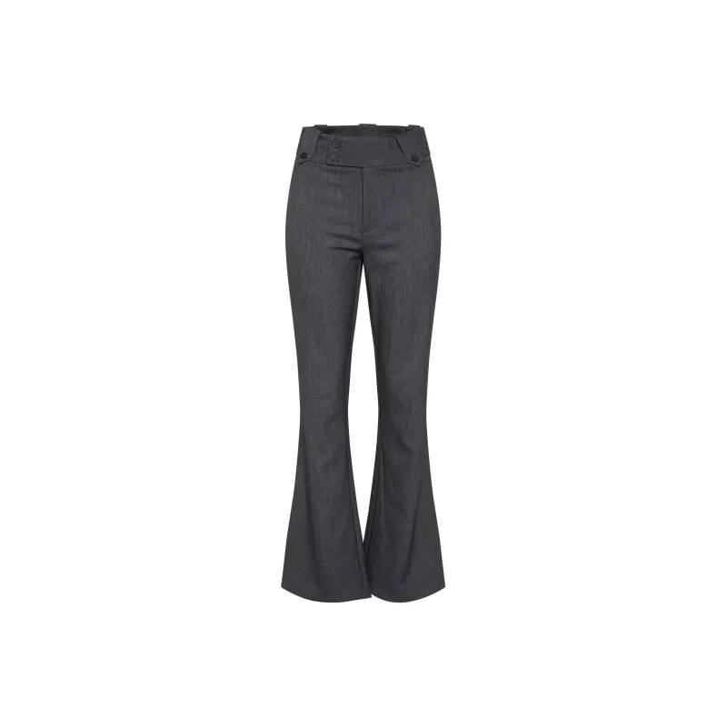 Tiger Mist KITTIE HIGH RISE PANT Suit Trouser Women's Gray-0