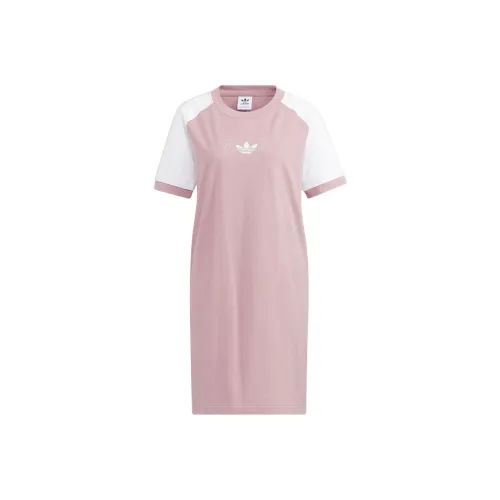Adidas Originals Short Sleeved Dresses Women's Purple Pink