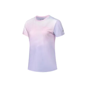 QIAODAN SS25 Regular T Shirt Women's Ice Condensed Pink Print