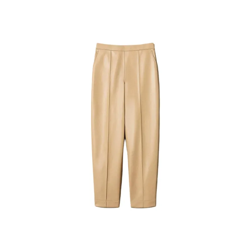 Twinset Faux leather Straight leg Trousers-0