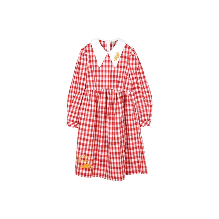 LALABOBO Long Sleeved Dresses Women's Red-0