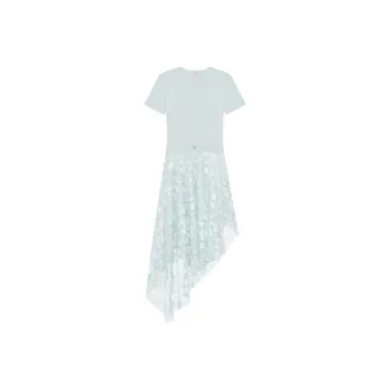 GIVENCHY FW24 Short-Sleeved Dresses Women's White-green Mix