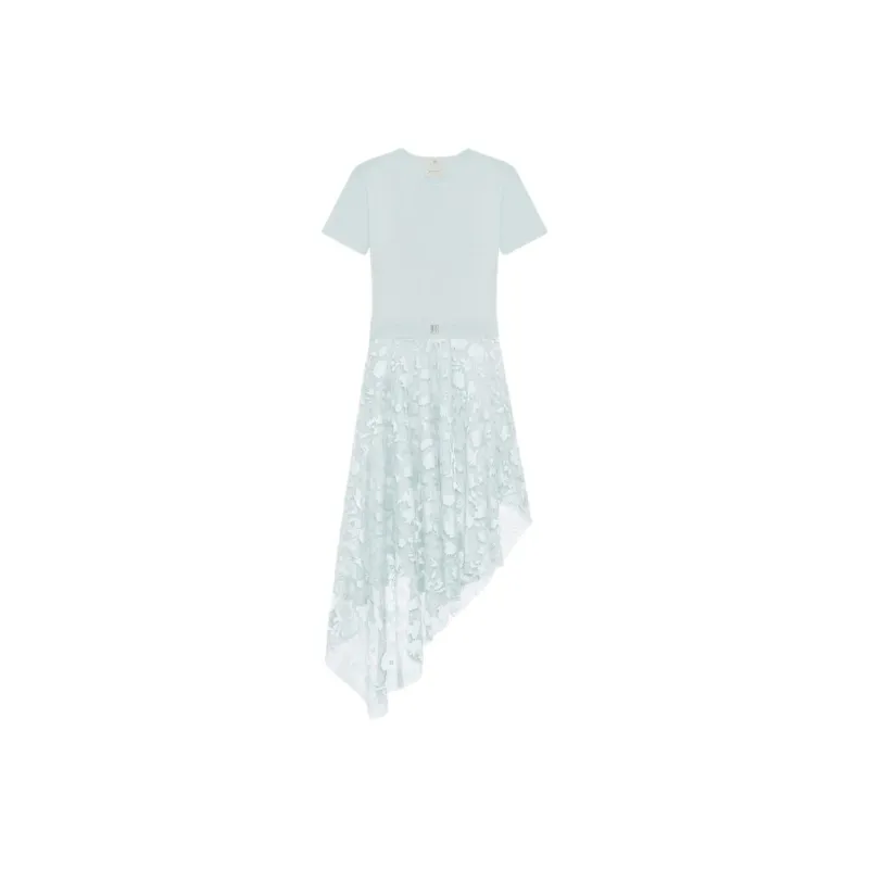 GIVENCHY FW24 Short-Sleeved Dresses Women's White-green Mix-0