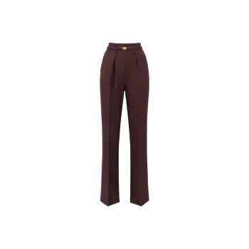Elisabetta Franchi Contrast Topstitched Cool Trousers