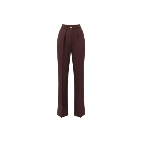 Elisabetta Franchi Contrast Topstitched Cool Trousers