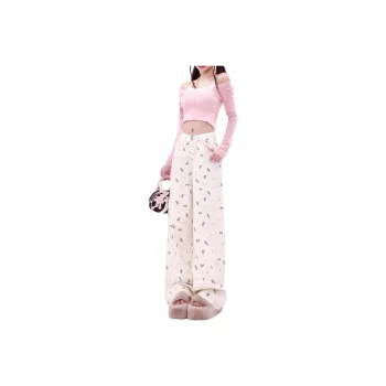 Concubine Zhu Jeans Women's White Pink