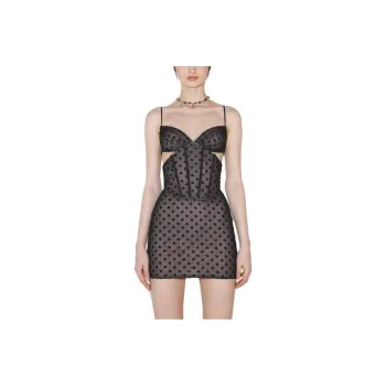 Misbhv Monogram pattern Corset Minidress