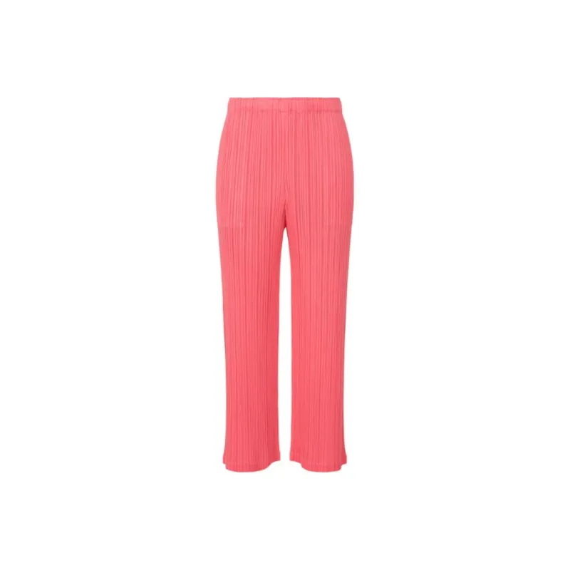 PLEATS PLEASE ISSEY MIYAKE Plissé Straight Trousers-0