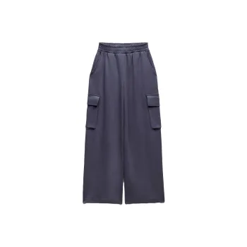 ZARA Cargo Pants Women's Blue Gray