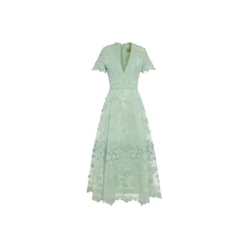 ELIE SAAB Short-Sleeved Dresses Women's Green