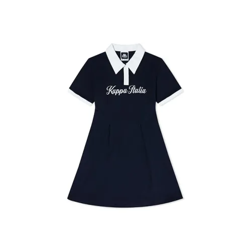 Kappa Short Sleeved Dress Women's Midnight Blue