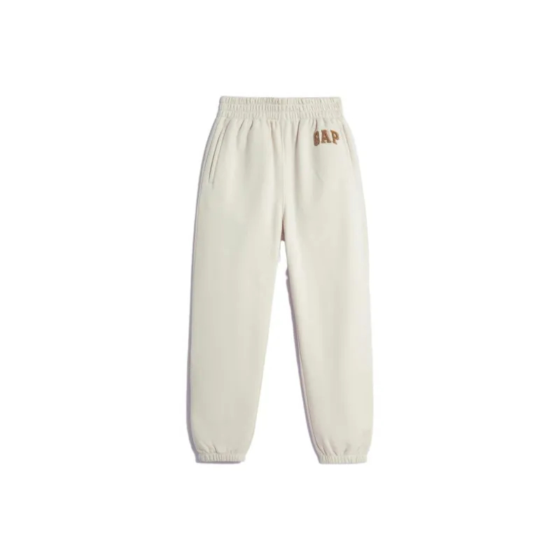 GAP Knitted Sweatpants Women's Light Beige-0