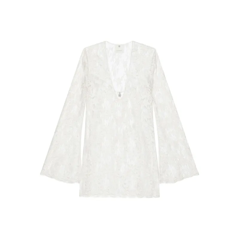 GIVENCHY SS24 Long Sleeved Dress Women's White-0